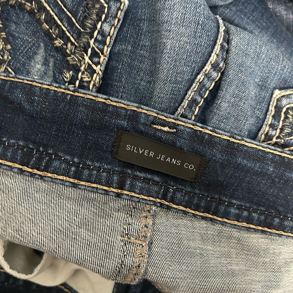 Silver Jeans Suki Straight Leg Jeans Women’s 18/32 Dark Wash - Picture 3 of 7